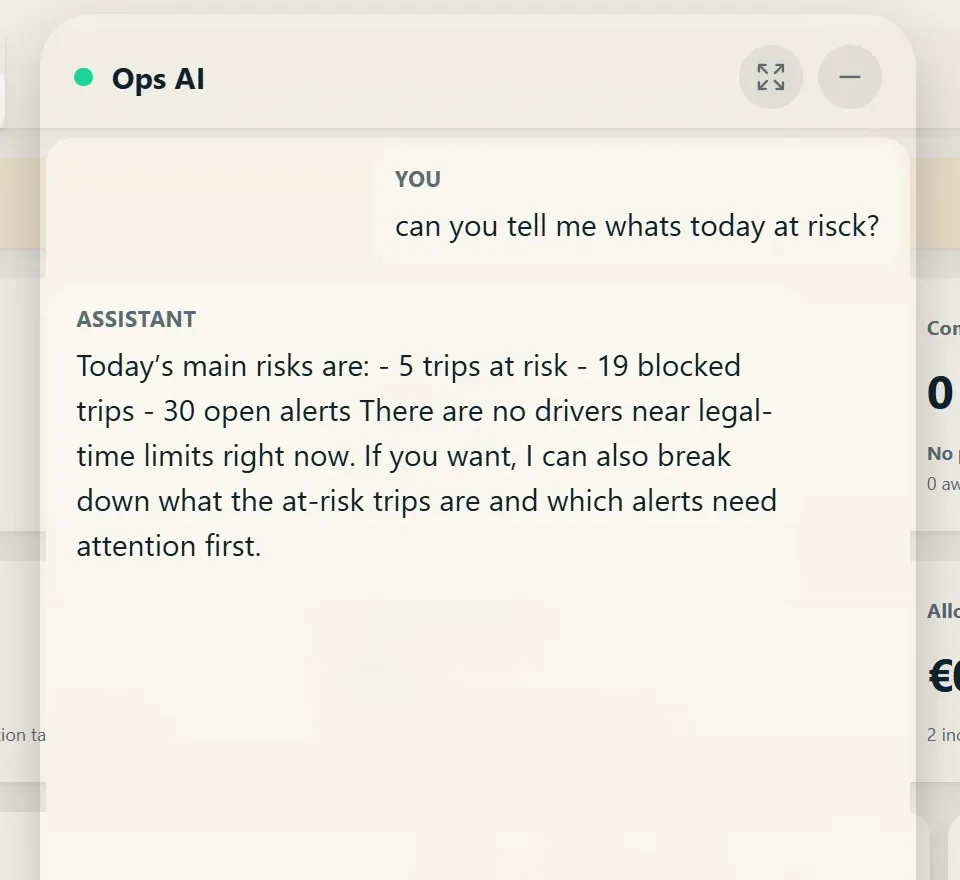 Ops AI · light theme
